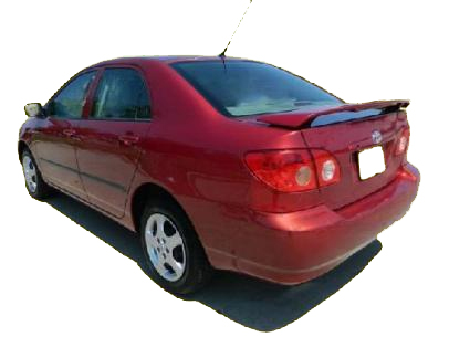 For 2003-2007 2008 Toyota Corolla Factory Style Spoiler W/L PAINTED GLOSS BLACK