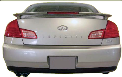 2003-2006 Fit FOR INFINITI G35 G45 4D Sedan Rear Trunk Lip Spoiler Wing Painted
