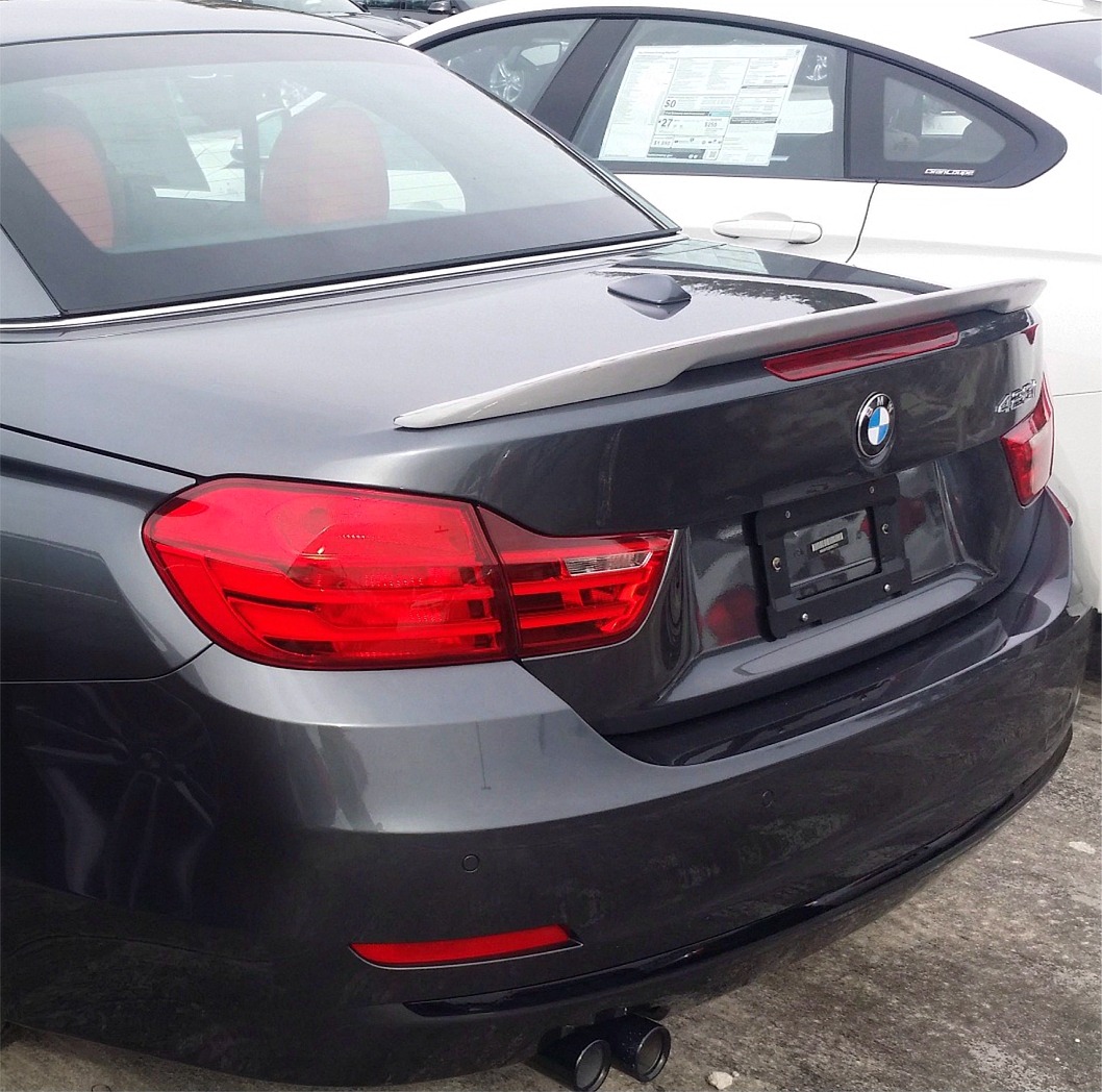 Carbon BMW 14~19 F33 4-series convertible performance type trunk spoiler @US 