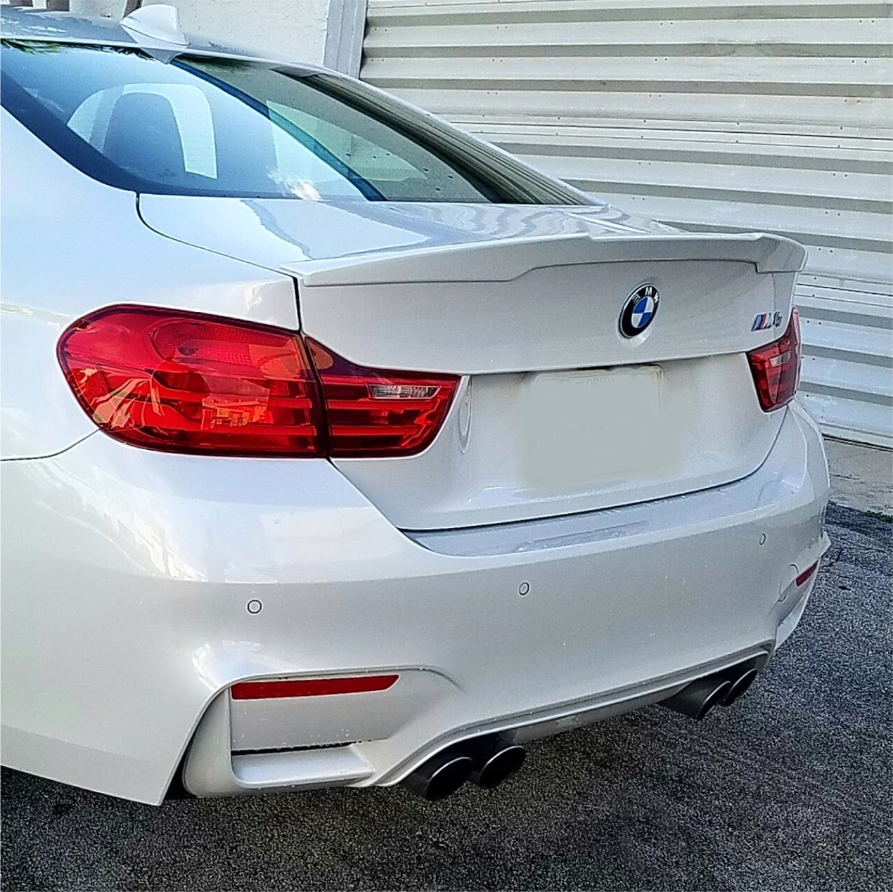 ABS P STYLE REAR BOOT TRUNK WING LIP SPOILER FOR BMW 4 SERIES F82 M4 COUPE 14-16