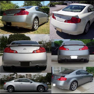 2003-2005 Infiniti G35 Coupe Factory Style Rear Wing Spoiler w/Light