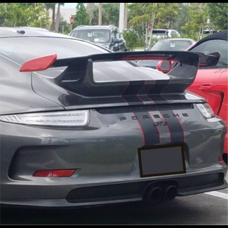 2012-2015 Porsche 911/991 GT3 Style Rear Wing Spoiler w/ Brake 