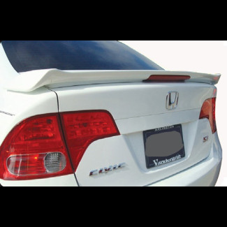 2006-2011 Honda Civic Factory Style Rear Lip Spoiler w/ Brake Light