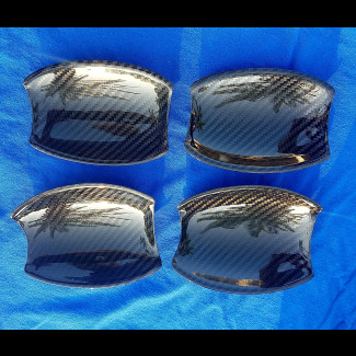 2015-2017 BMW X6 Real Carbon Fiber Door Handle Bowls (4 pc Set)