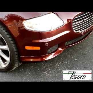 2004-2008 Maserati Quattroporte Euro Style 2pc Front Bumper Lip Spoilers