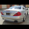 2002-2011 Mercedes SL Euro Style 3pc Rear Bumper Skirt