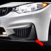 2014-2015 BMW (F80) M3 Carbon Fiber 2pc Front Bumper Splitter Caps
