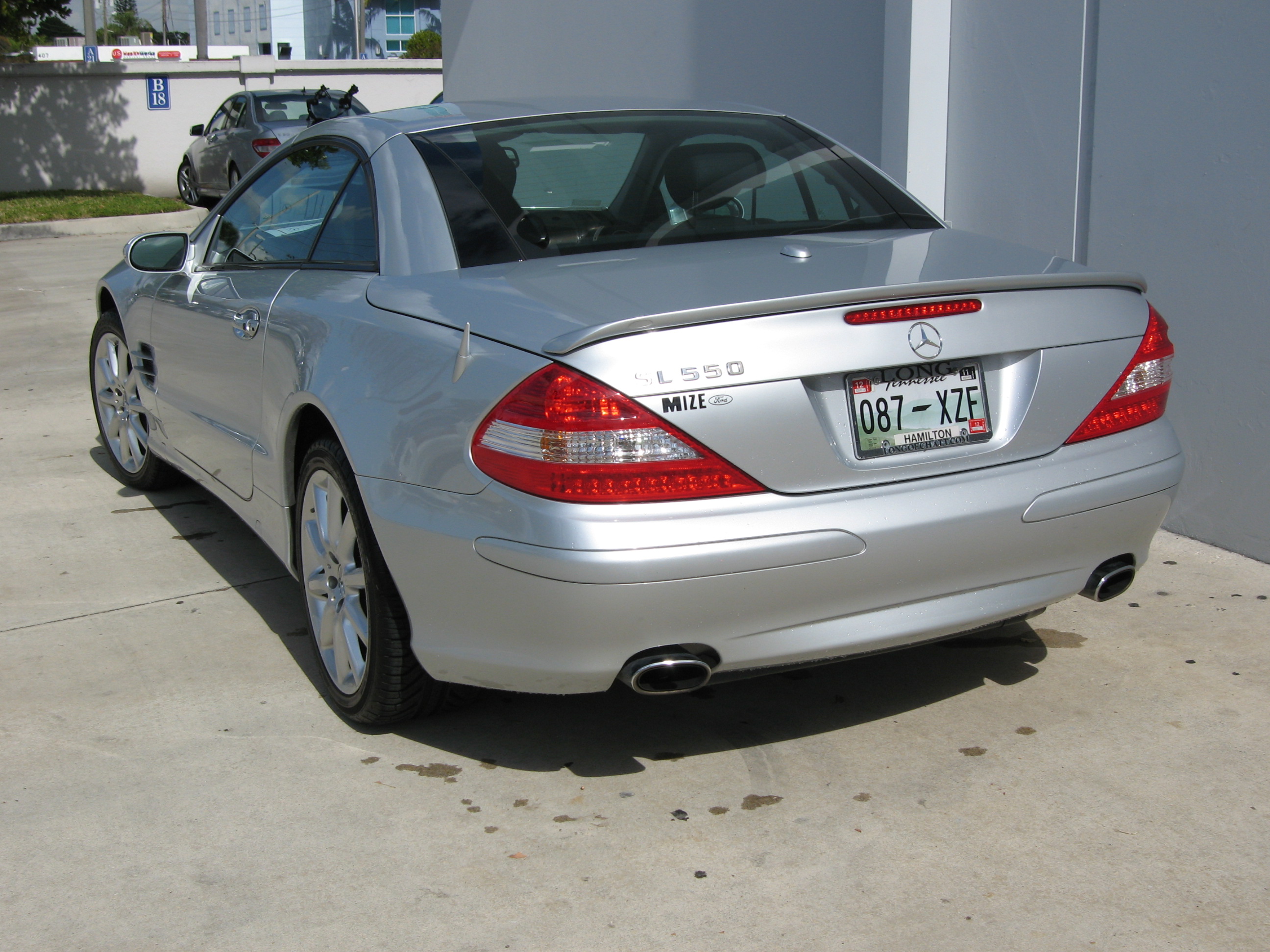 2002-2012 Mercedes SL L-Style Rear Lip Spoiler